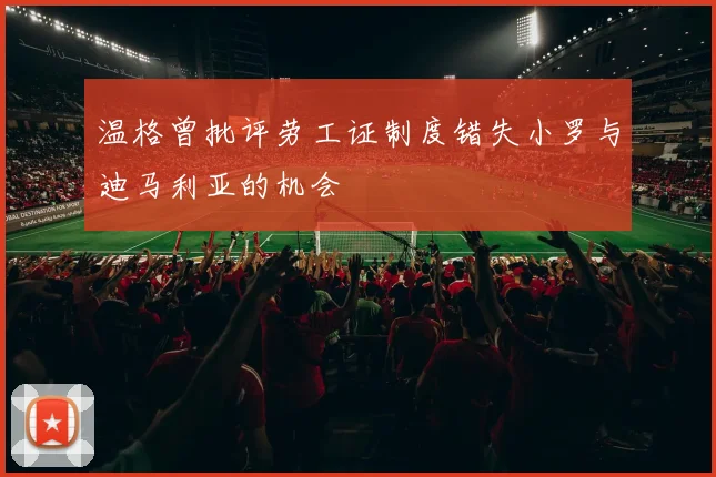 温格曾批评劳工证制度错失小罗与迪马利亚的机会